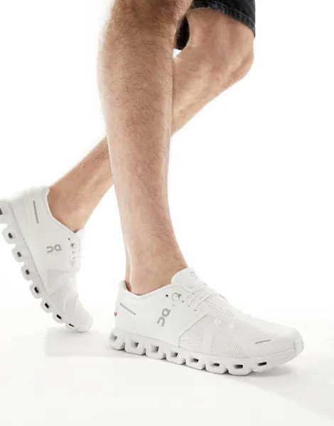 Белые кроссовки ON Cloud 5 On Running