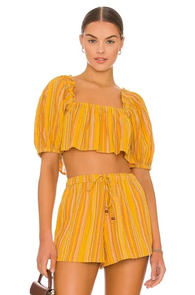 Топ House of Harlow 1960 x REVOLVE Lanai, цвет Yellow Stripe Multi