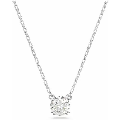 Колье SWAROVSKI, кристаллы Swarovski, серебряный