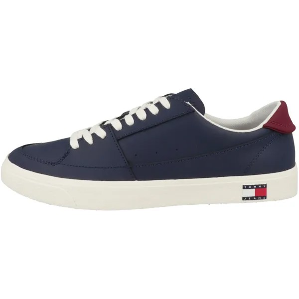 Низкие кроссовки Tommy Hilfiger low Tommy Jeans Vulcanized Leather, темно синий