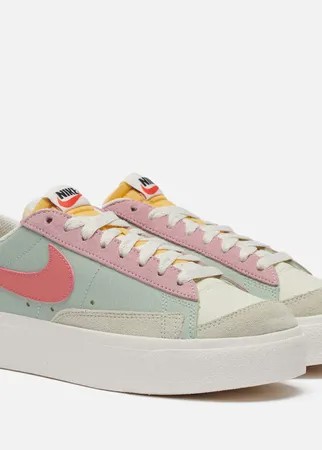 Женские кроссовки Nike Blazer Low Platform Seafoam, цвет бежевый, размер 36 EU