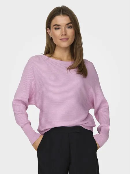 Пуловер свободного кроя Only, розовый