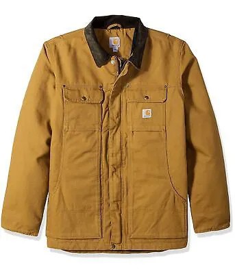 Мужское пальто Carhartt Full Swing Relaxed Fit из выстиранной утки с изоляцией в традиционном стиле