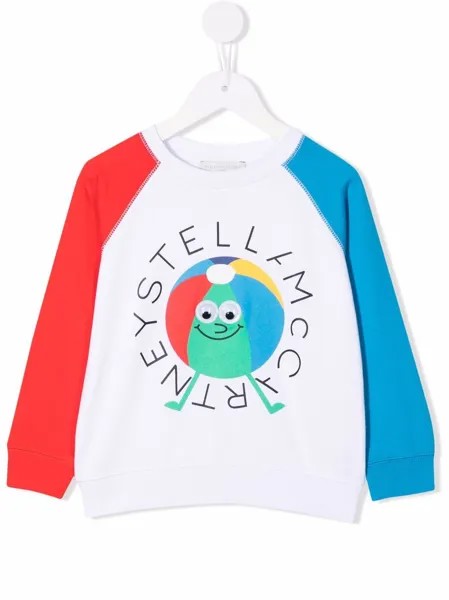 Stella McCartney Kids толстовка из экологичного хлопка с принтом
