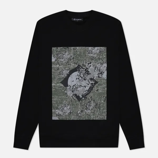 Мужская толстовка MA.Strum Decay Print Crew Neck чёрный, Размер L