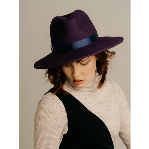 Шляпа Фетр Сибири, размер 60, фиолетовый