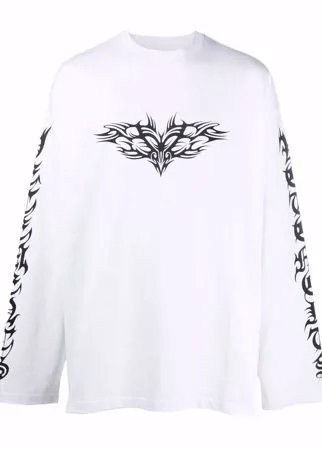 VETEMENTS футболка с длинными рукавами и принтом