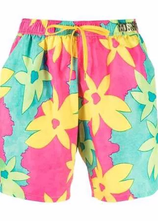 Moschino плавки-шорты с цветочным принтом
