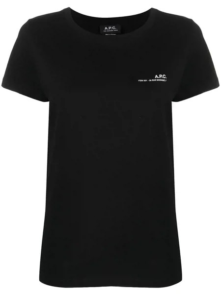 A.P.C. футболка с логотипом