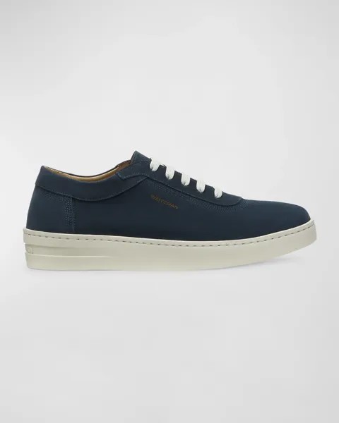 Мужские замшевые низкие кеды Hamptons Stuart Weitzman, цвет Navy