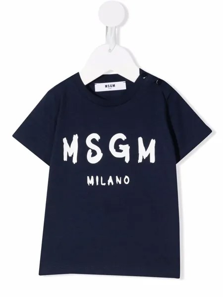 MSGM Kids футболка с логотипом