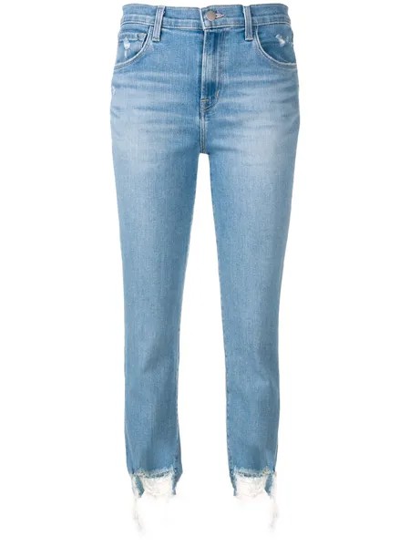 J Brand джинсы с необработанными краями