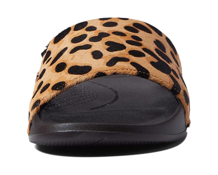 Сандалии Iqushion Hair-On Leather Slides FitFlop, леопард