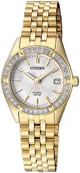 Японские наручные  женские часы Citizen EU6062-50D. Коллекция Elegance