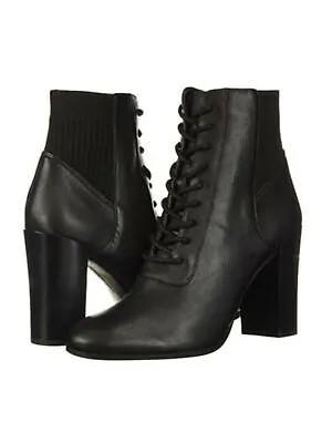 KENNETH COLE NEW YORK Женские черные кожаные ботильоны Justin Up Bootie 8 м