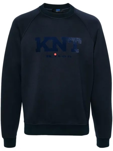 Kiton толстовка с логотипом, синий