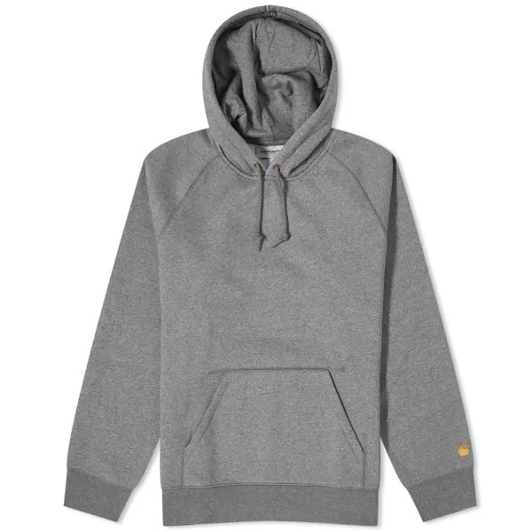 Свитер Carhartt Wip Hooded Chase, цвет Dark Grey Heather & Gold