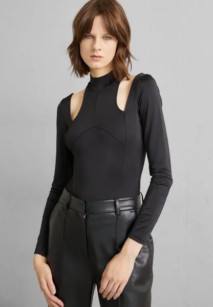 Футболка с длинными рукавами Cut-Out Bodysuit Han Kjøbenhavn, черный