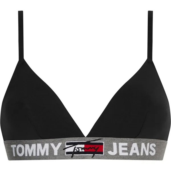Бралетт Tommy Jeans Unlined Triangle, черный