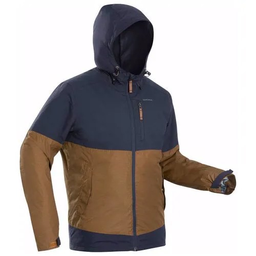 Куртка зимняя водонепроницаемая походная мужская SH100 X-WARM -10°C размер: S цвет: серый QUECHUA Х Decathlon