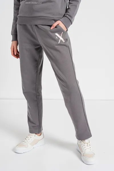 Спортивные брюки с регулируемой талией Armani Exchange, серый