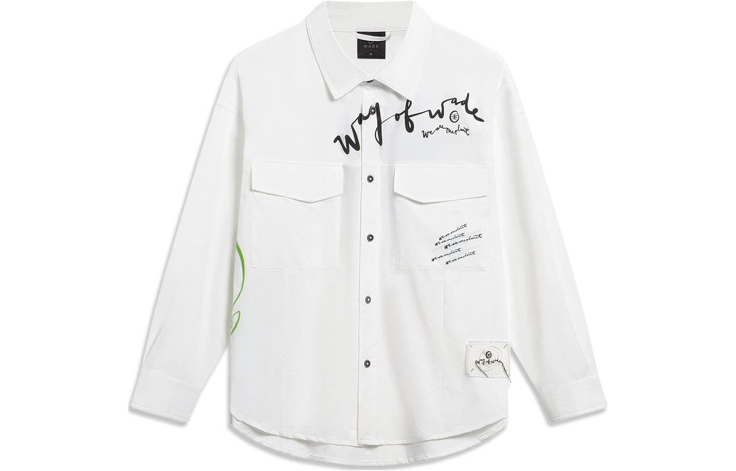 Рубашка Wade Collection унисекс белая Lining, белый
