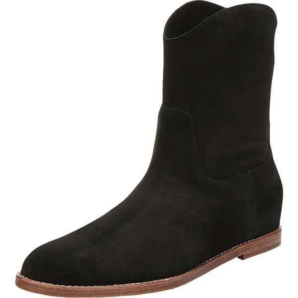 Женские замшевые ботильоны Sinclair с набором стопок Vince, цвет Black Suede
