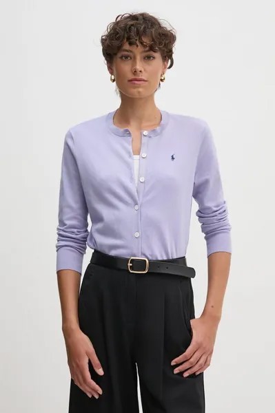 Кардиган Polo Ralph Lauren, фиолетовый