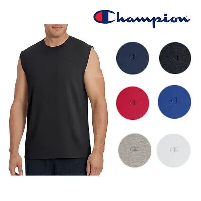 Мужская спортивная одежда Champion T0222 Классическая трикотажная футболка без рукавов для тренировок