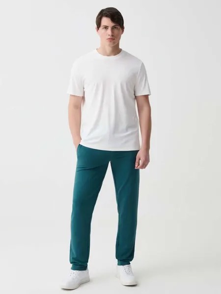 Флисовые джоггеры с кулиской Ovs, цвет teal green