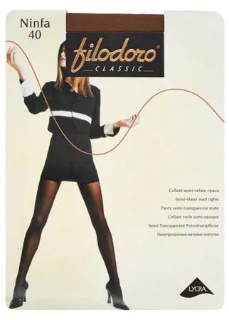 Колготки Filodoro Classic Ninfa 40 den, размер 4-L, abbronzante (коричневый)
