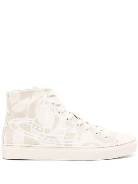 Vivienne Westwood кроссовки с декором Orb, нейтральный цвет