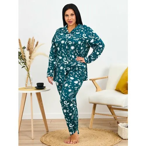 Пижама Алтекс, размер 60, зеленый