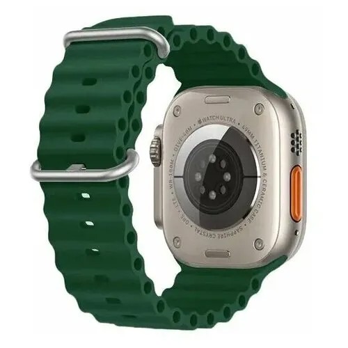 Силиконовый ремешок для Apple Watch Ultra SE Series 8 7 6 5 4 3 2 1 42mm 44mm 45mm 49mm браслет Мужской и Женский