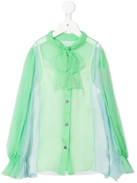 Dolce & Gabbana Kids прозрачная блузка