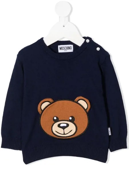 Moschino Kids джемпер с нашивкой Teddy Bear