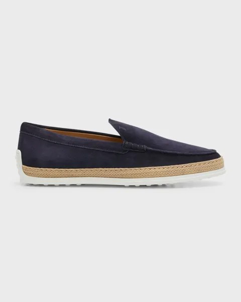 Новые мужские замшевые эспадрильи TV Tod's, цвет Blue