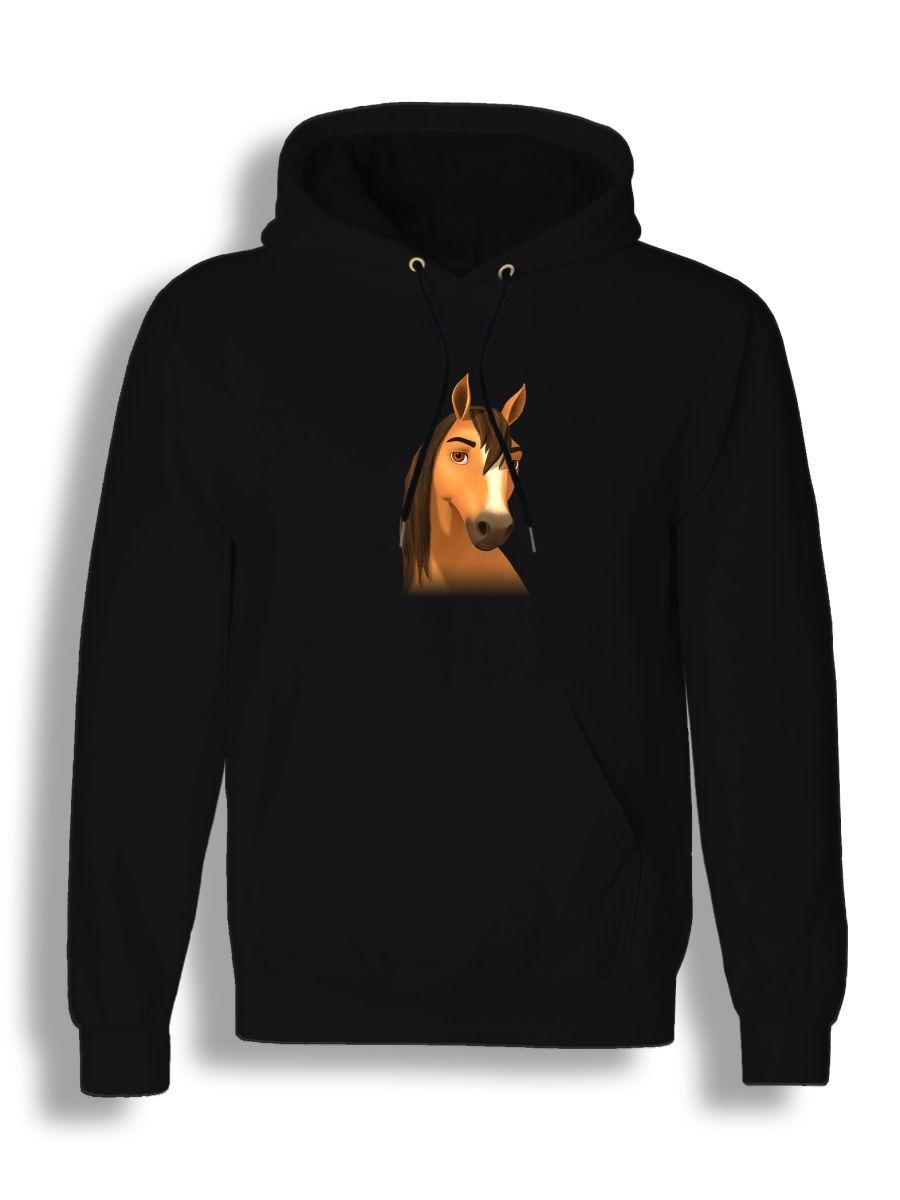 Худи унисекс СувенирShop Спирит/Душа прерий/Мультфильм 8 черное XL