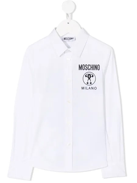 Moschino Kids футболка с логотипом