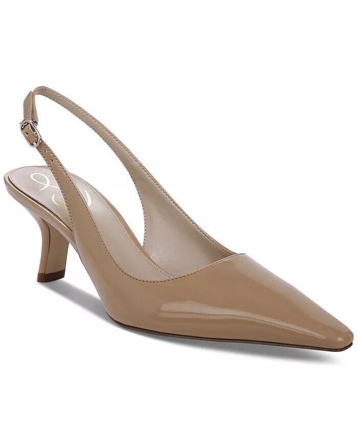 Женские туфли-лодочки Bianka на каблуке-рюкзаке с открытой пяткой Sam Edelman, желтый