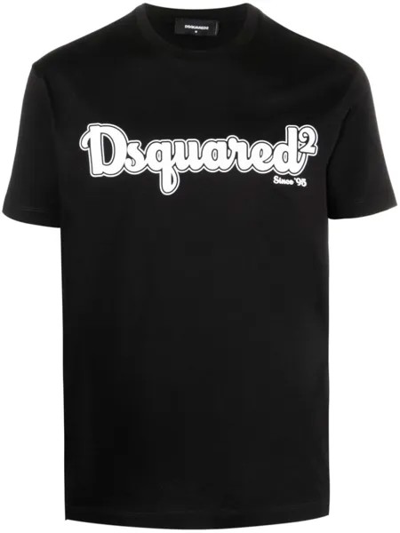 Футболка с логотипом Dsquared2, черный