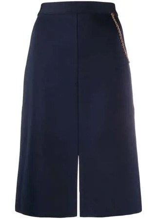 Givenchy юбка прямого кроя с цепочкой