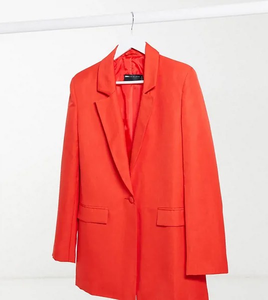 Красный пиджак в винтажном стиле ASOS DESIGN Tall