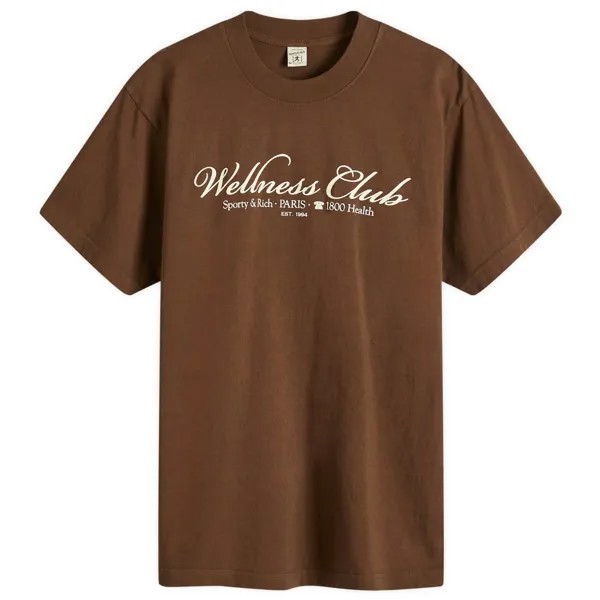 Футболка Sporty & Rich 1800 Health T-Shirt, цвет Chocolate & Cream