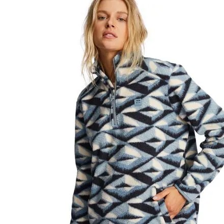 Пуловер Boundary Mock 3 — женский Billabong, цвет Blue Horizon