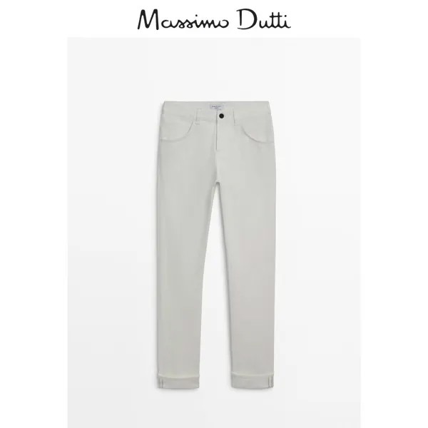 Джинсы мужские Massimo Dutti повседневные, кремовый