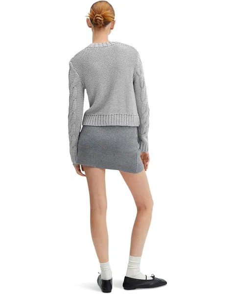 Свитер MANGO Platino Sweater, серебряный