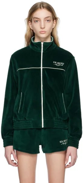 Зеленая спортивная куртка Sporty & Rich