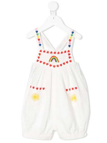 Stella McCartney Kids короткий комбинезон с вышивкой