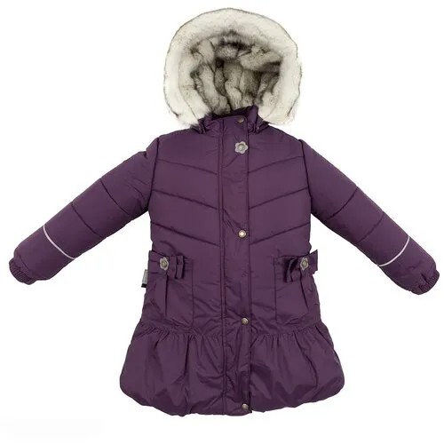 Пальто для девочек ALINA K19433-608, Kerry, Размер 110, Цвет 608-фиолетовый